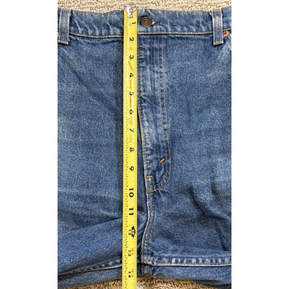 VINTAGE Levi's 550 Jeans 40x30 Blue Denim Tapered Orange Tag 90s USA Batwing Tag - Picture 12 of 12